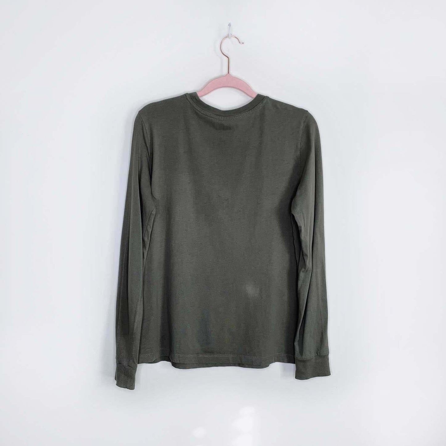 roots 2018 flocked cooper beaver long sleeve tee - size small