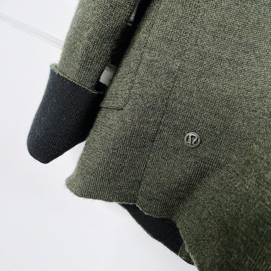 lululemon 2018 reverse me merino wool cardigan