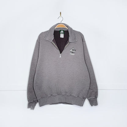 vintage 00s roots 1/4 zip relaxed sweatshirt