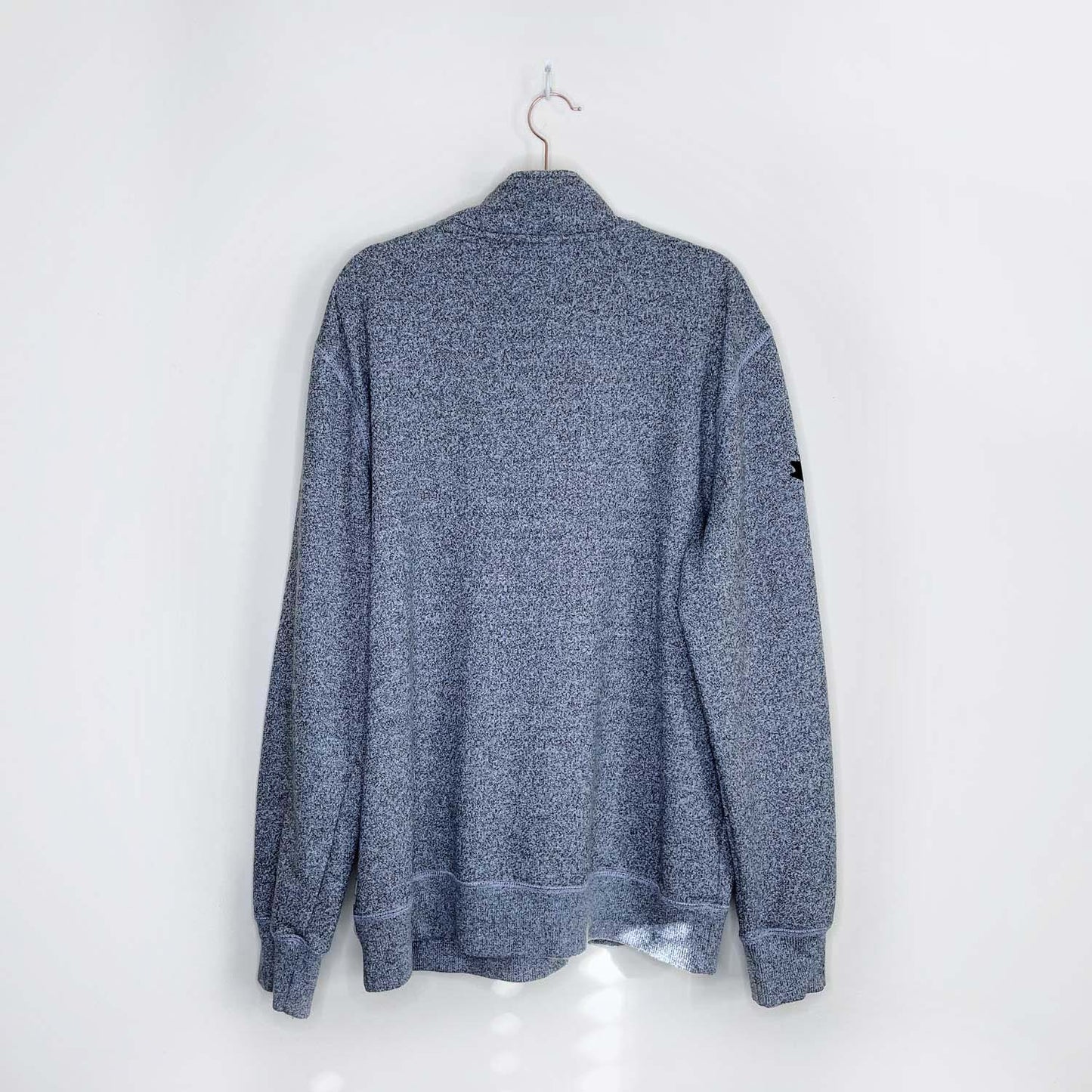 roots salt & pepper 1/4 zip sweatshirt - size xl