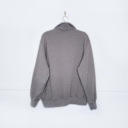 vintage 00s roots 1/4 zip relaxed sweatshirt