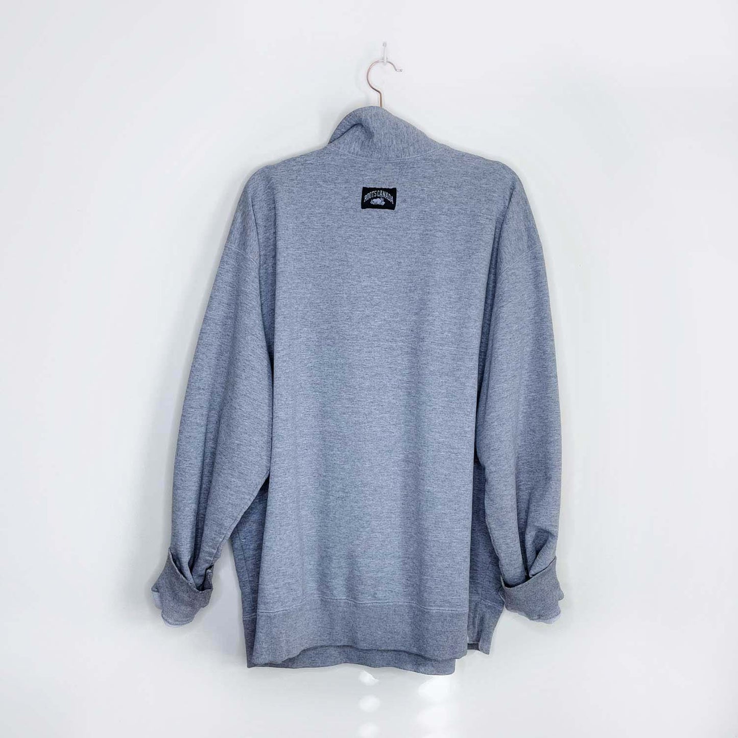 vintage 90s roots 1/4 zip sweatshirt - size xl
