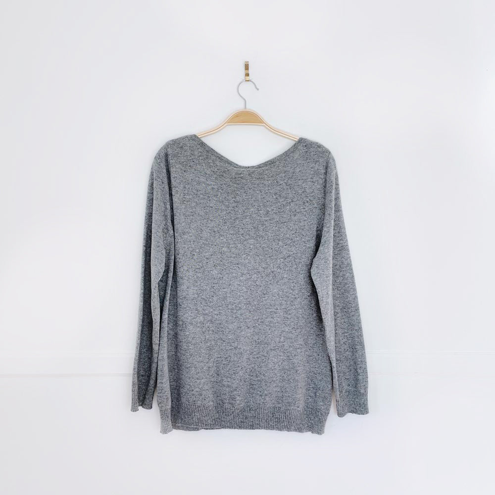 rain + rose angora-blend embroidered LOVE sweater