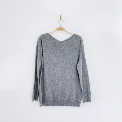 rain + rose angora-blend embroidered LOVE sweater