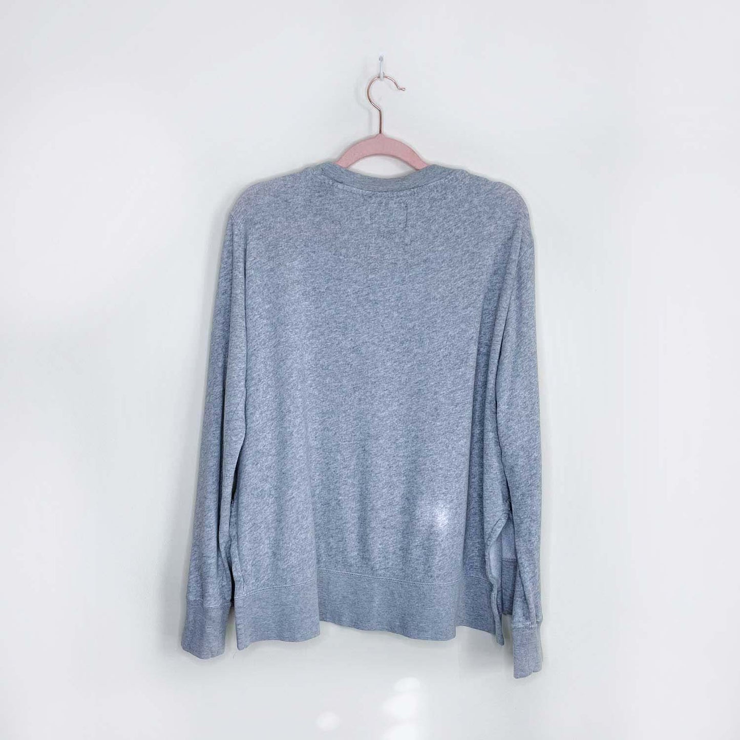 roots 2020 grey lightweight crew - size small