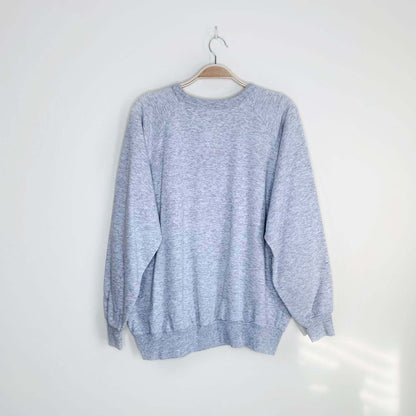 vintage winter holiday graphic crew - size xl