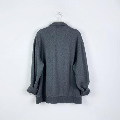 00's roots original cooper relaxed 1/4 zip stein - size xl