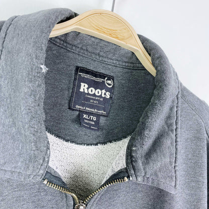 00's roots original cooper relaxed 1/4 zip stein - size xl