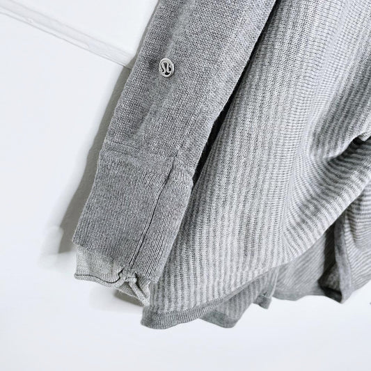 lululemon iconic sweater wrap boolux - tencel - cashmere