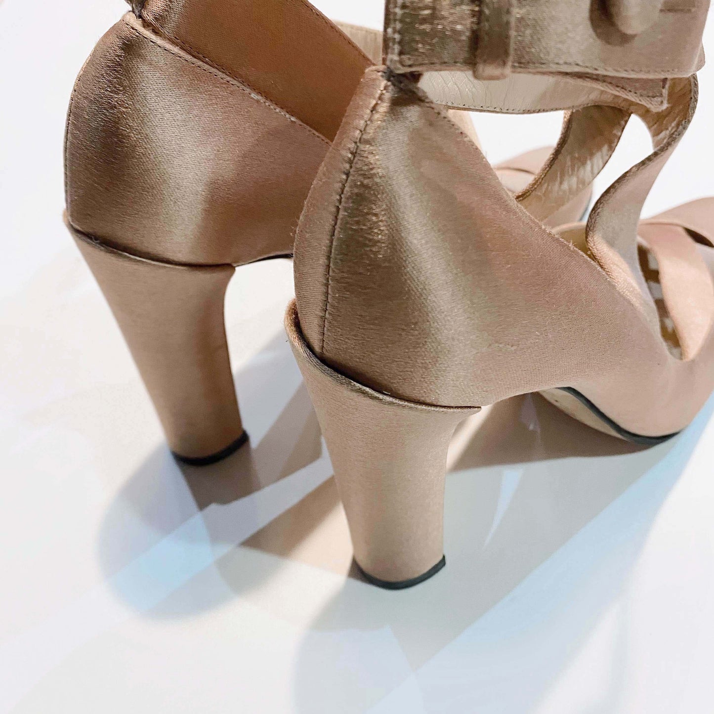 vintage 2001 john galliano for gucci satin ballet heels - size 6