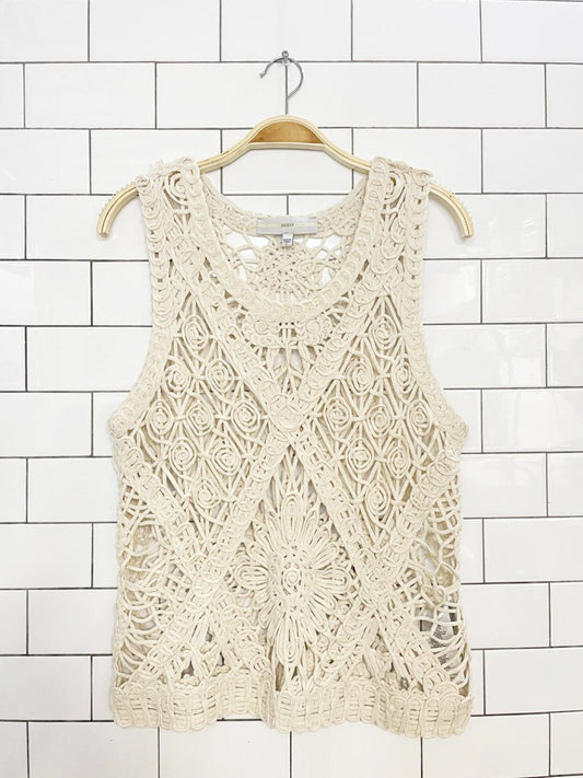 guess crochet loose knit sleeveless top - good market thrift store