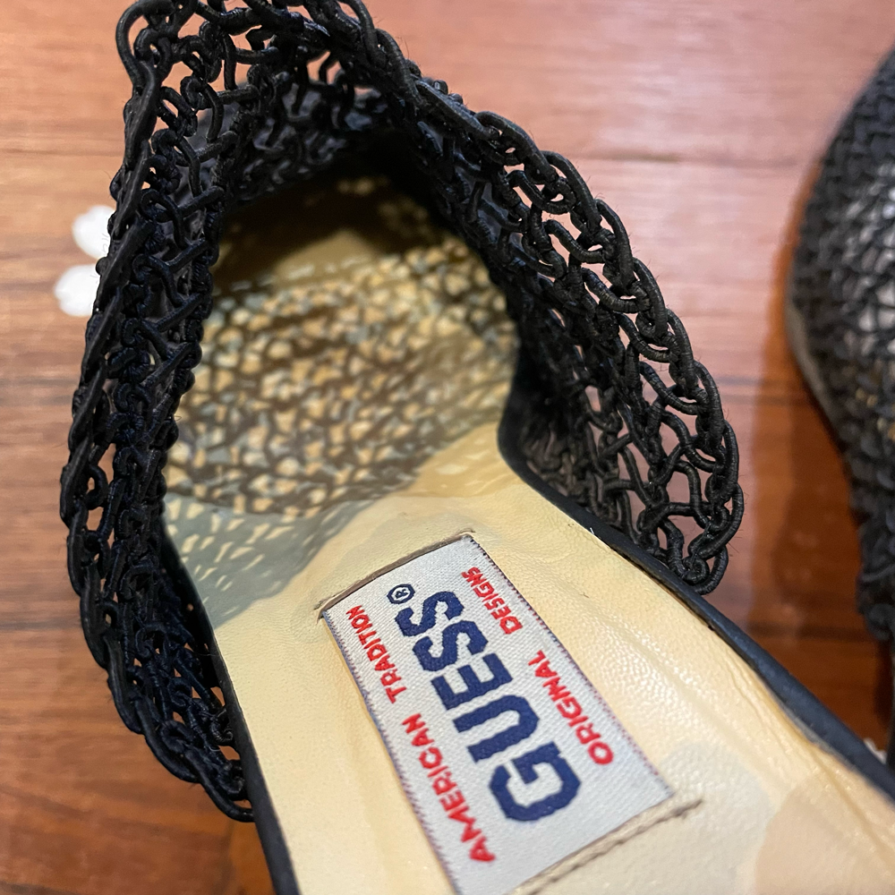 vintage 90s guess crochet mules - size 7.5