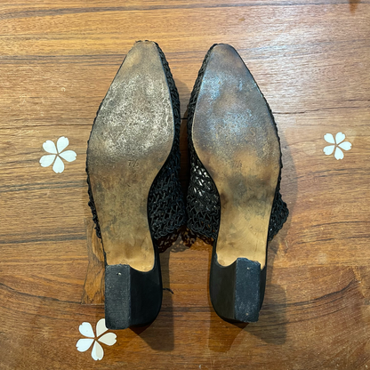 vintage 90s guess crochet mules - size 7.5