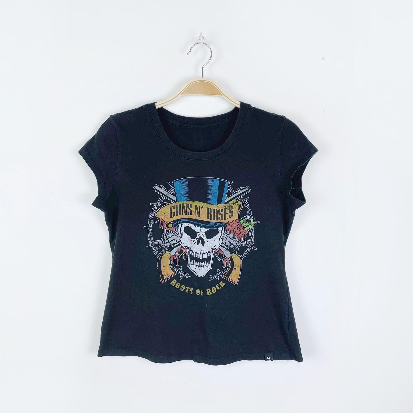 guns n roses cap sleeve movies tee - size xs