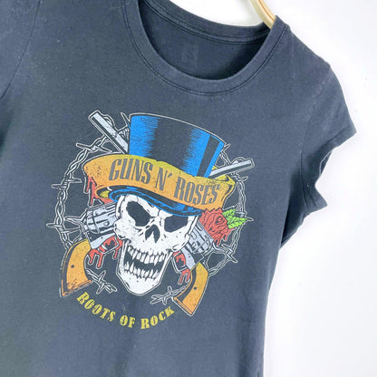 guns n roses cap sleeve movies tee - size xs