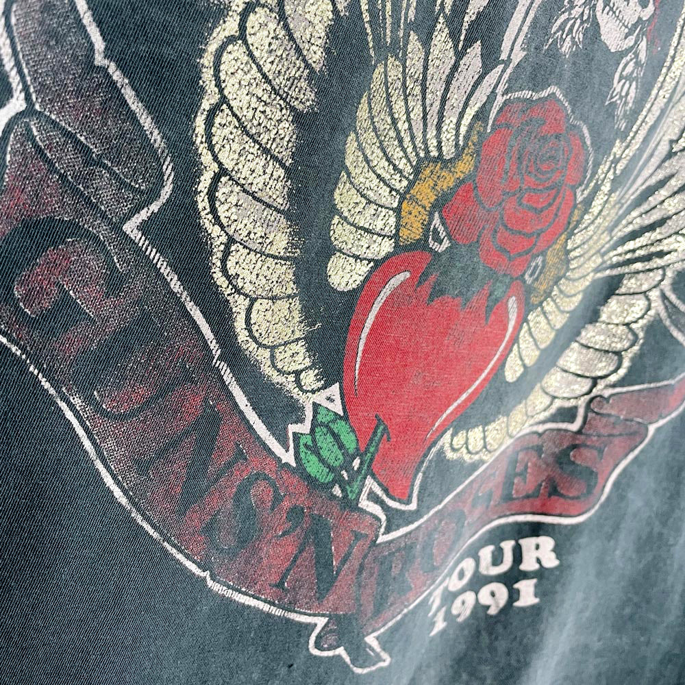 guns n roses 2016 tour 1991 rolled sleeve tee