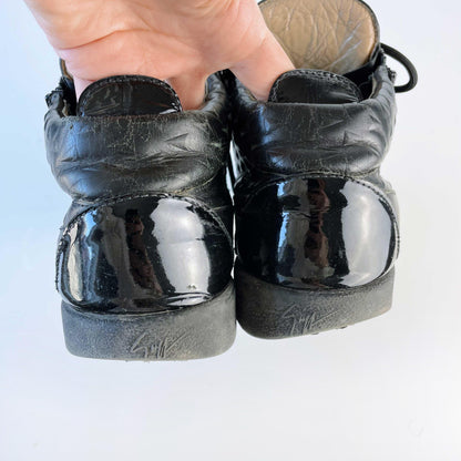 giuseppe zanotti high top leather sneakers