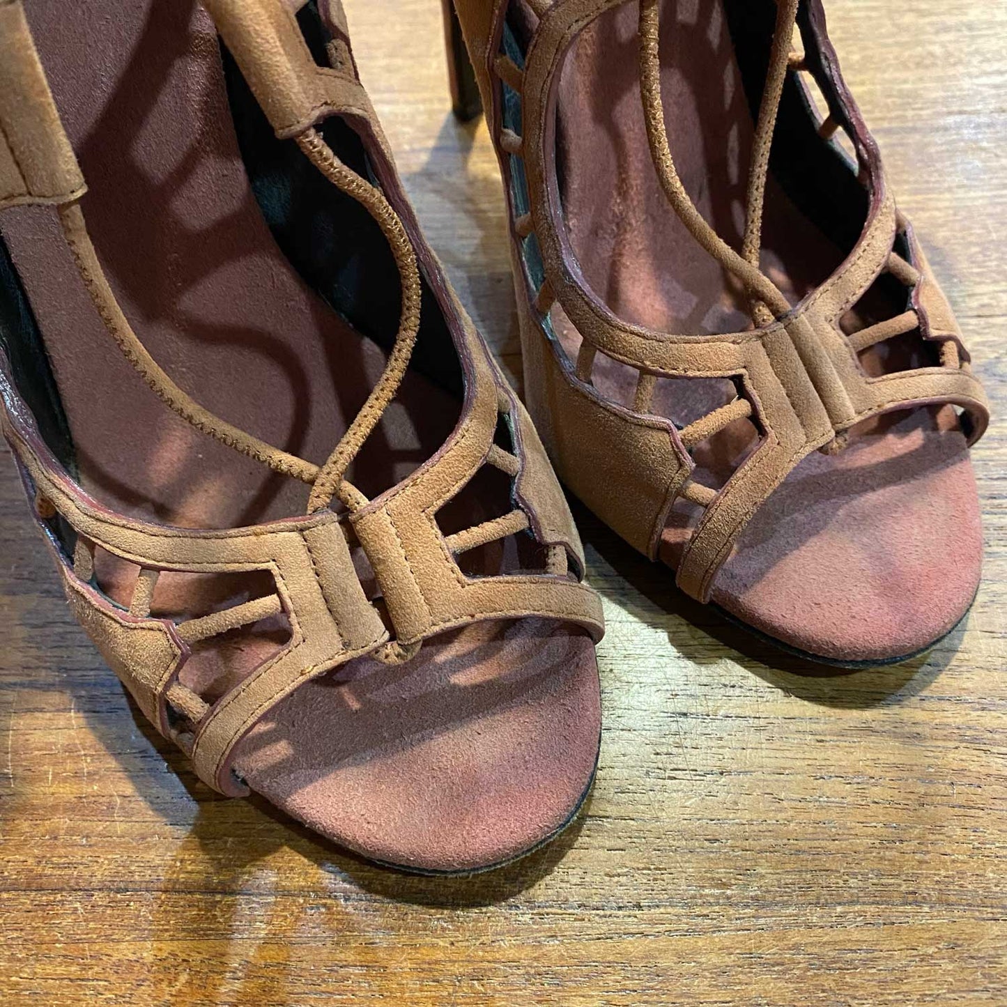 giuseppe zanotti suede laser cut tattoo stilettos - size 37.5