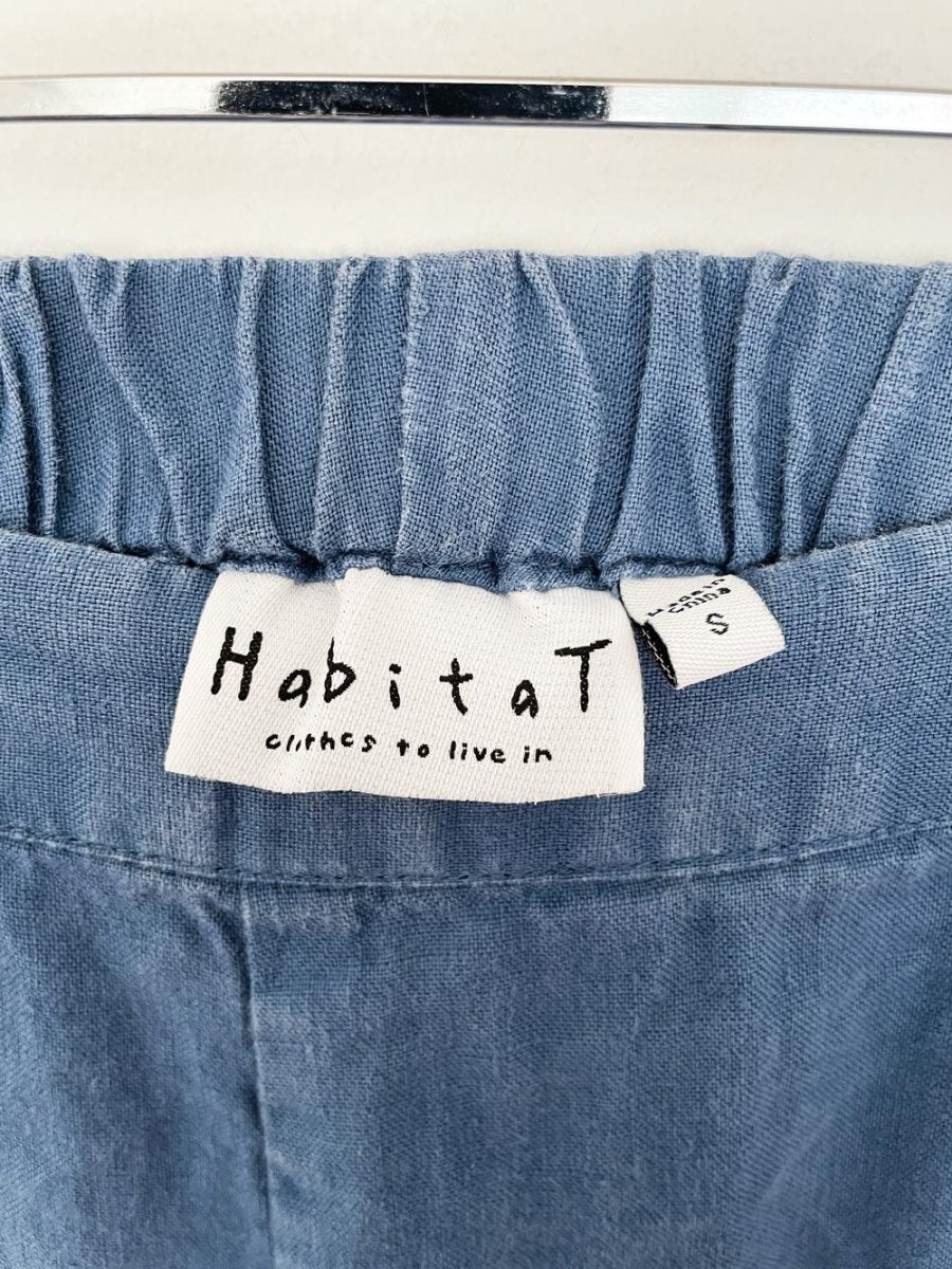 habitat 100% linen casual cropped pocket pants - good market thrift store