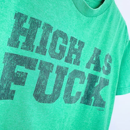 spencers high as f*ck crop tee - good market thrift store