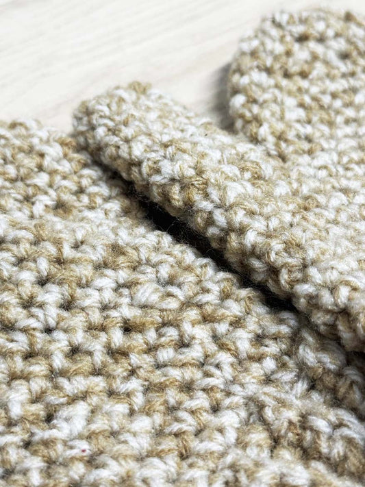 hand knit chunky mittens - good market thrift store