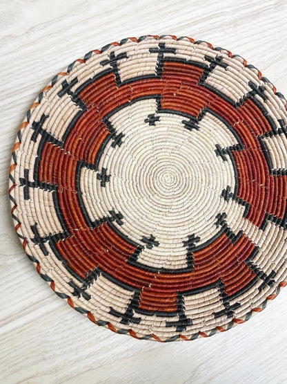 handmade boho woven plate bowl decor - good market thrift store