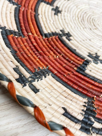 handmade boho woven plate bowl decor - good market thrift store