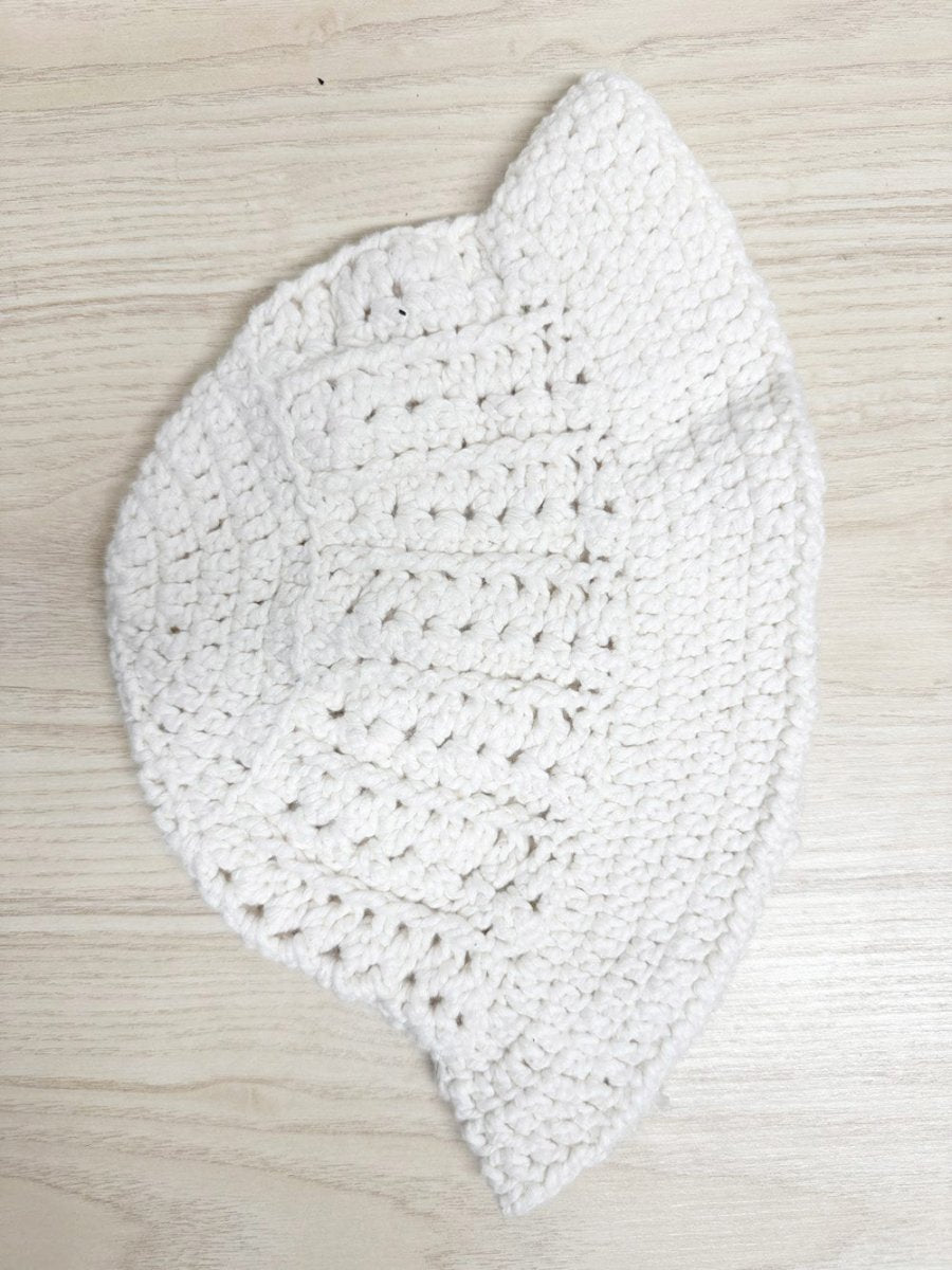 handmade crochet chunky knit bucket hat - good market thrift store
