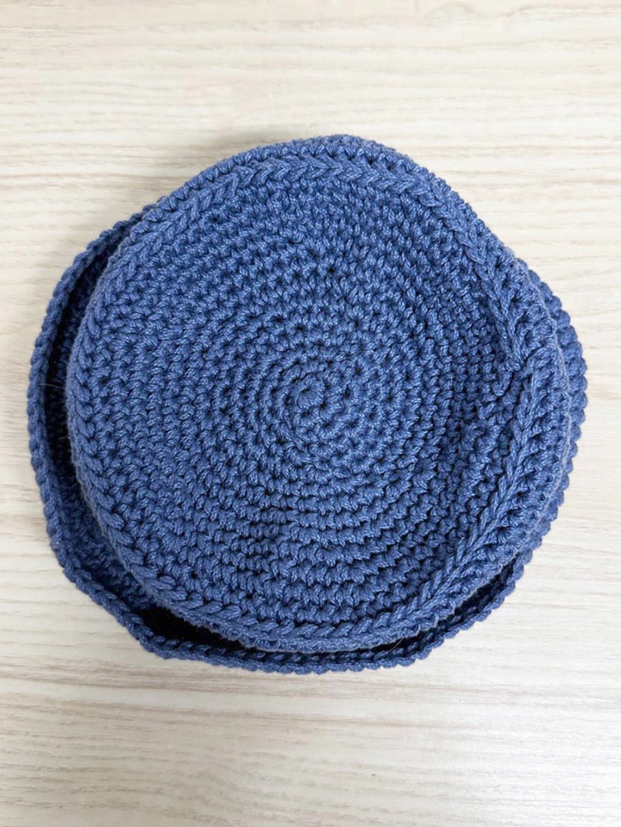 handmade crochet two - tone bucket hat - good market thrift store