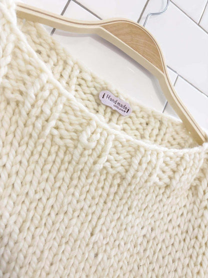 handmade with love wool - blend chunky knit sweater - good market thrift store