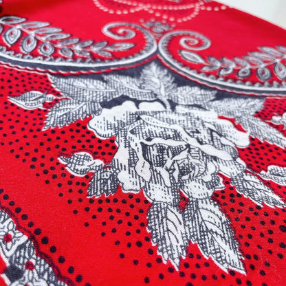 western rose red bandana