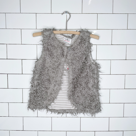 hanna andersson shaggy vest - size 5