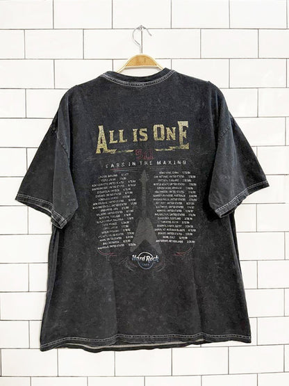 hard rock cafe acid wash faded graphic tee - good market thrift store