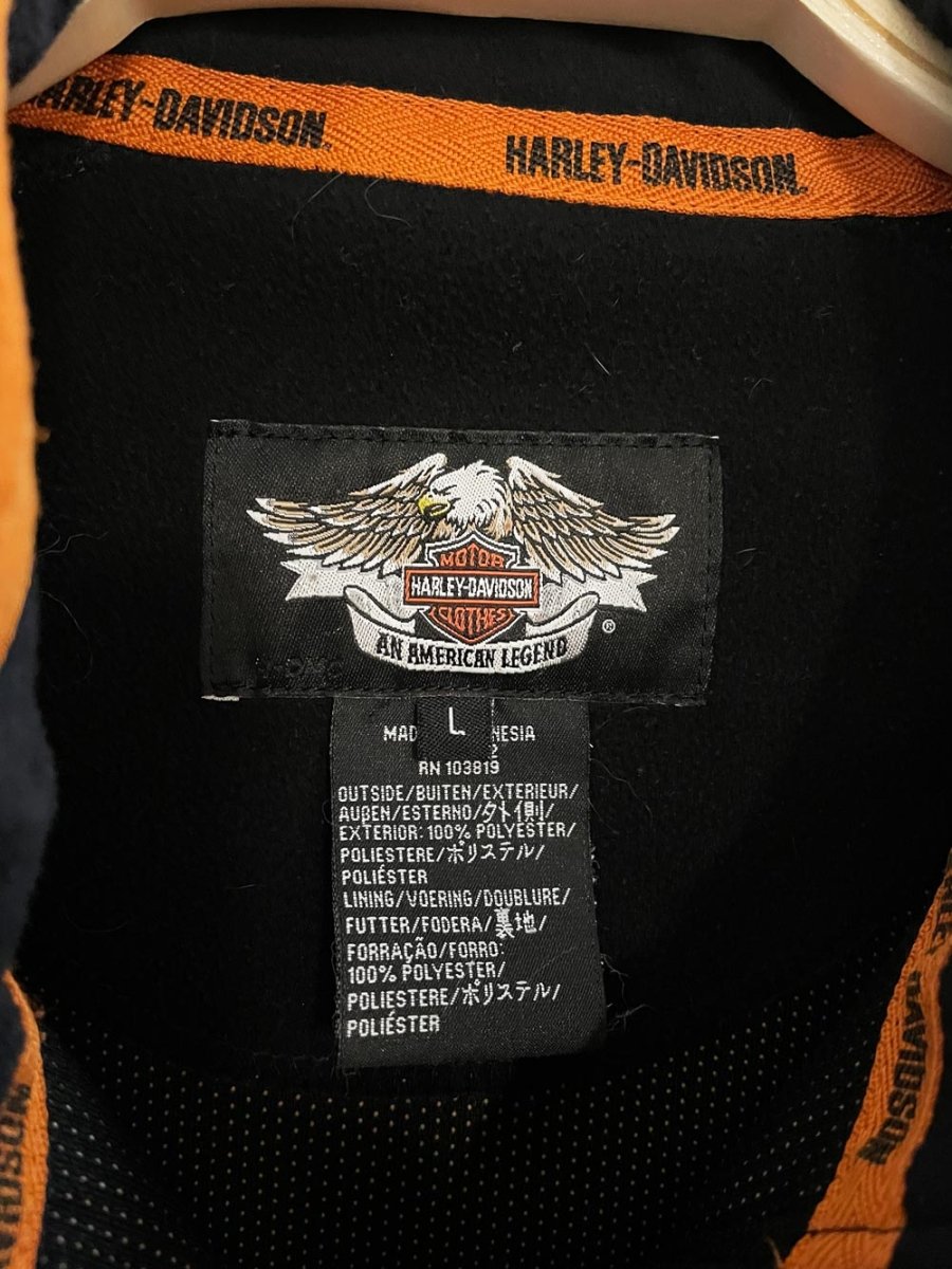 harley davidson motorcycles fleece soft shell full zip jacket - good market thrift store
