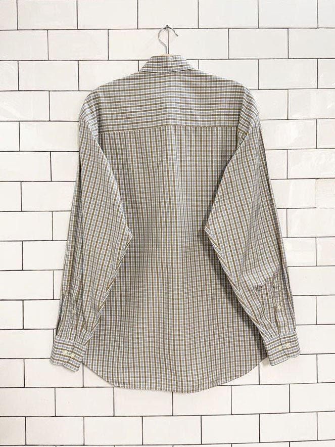 harry rosen check dress shirt | made in Italy - good market thrift store