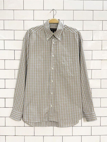 harry rosen check dress shirt | made in Italy - good market thrift store
