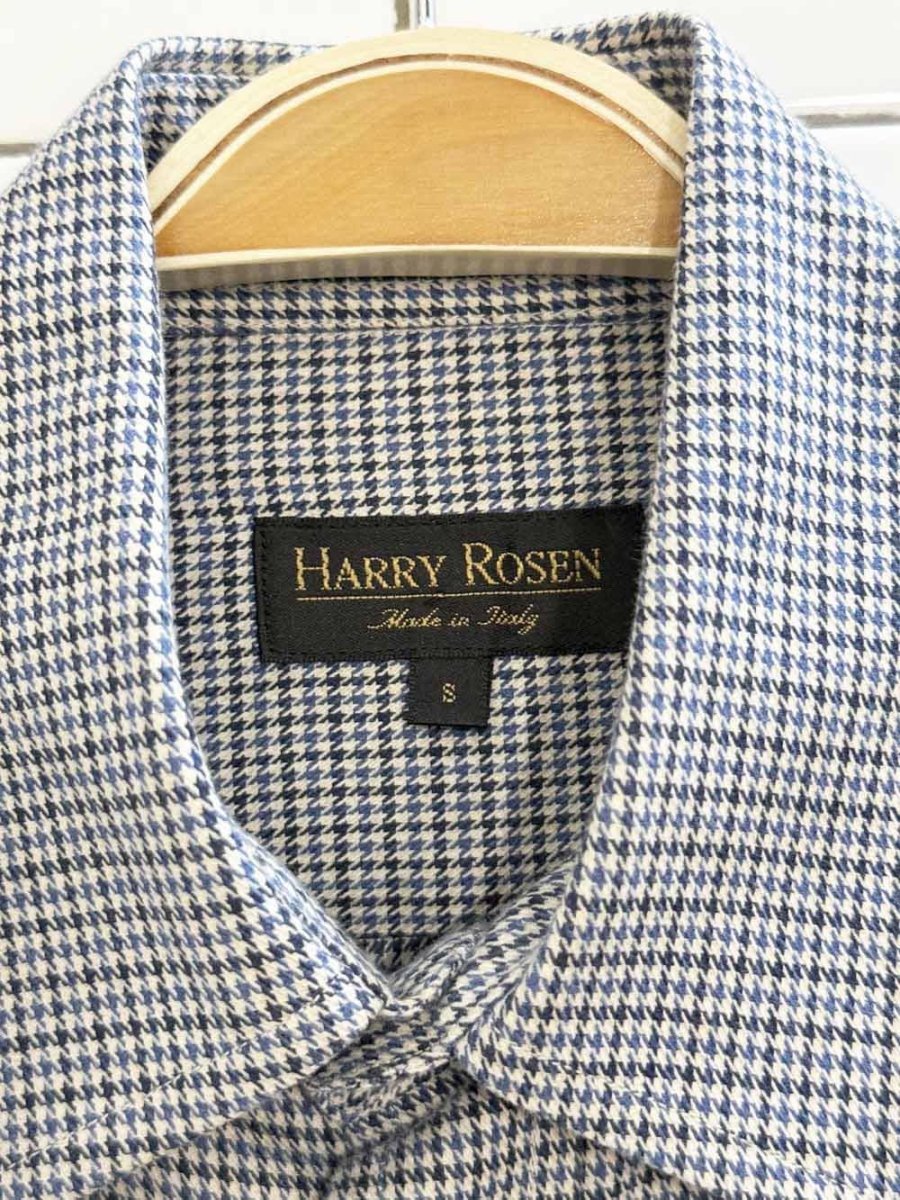 harry rosen houndstooth dress shirt | made in Italy - good market thrift store