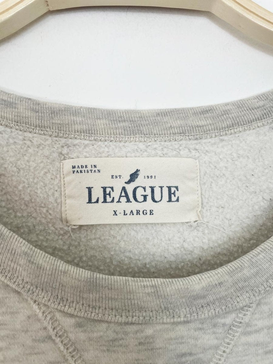 harvard embroidered spell out soft sweatshirt | league | rework - good market thrift store