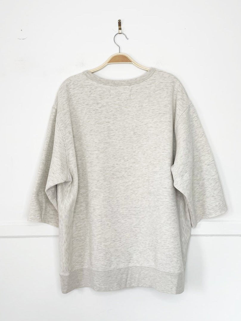 harvard embroidered spell out soft sweatshirt | league | rework - good market thrift store