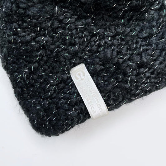 lululemon wool-blend metallic knit pom toque