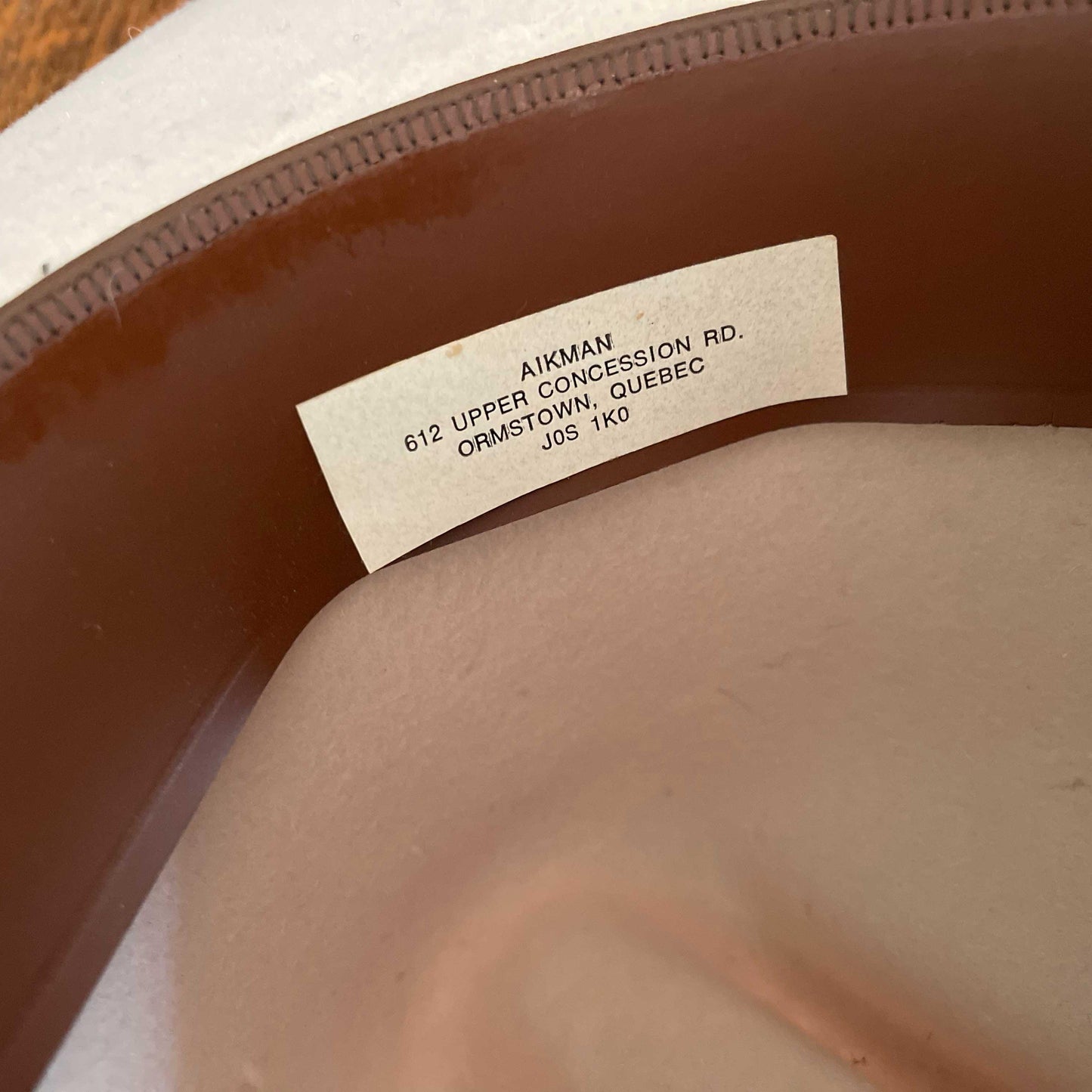 vintage 60s HBC felted wool 'stampede' cowboy hat - size 6 5/8