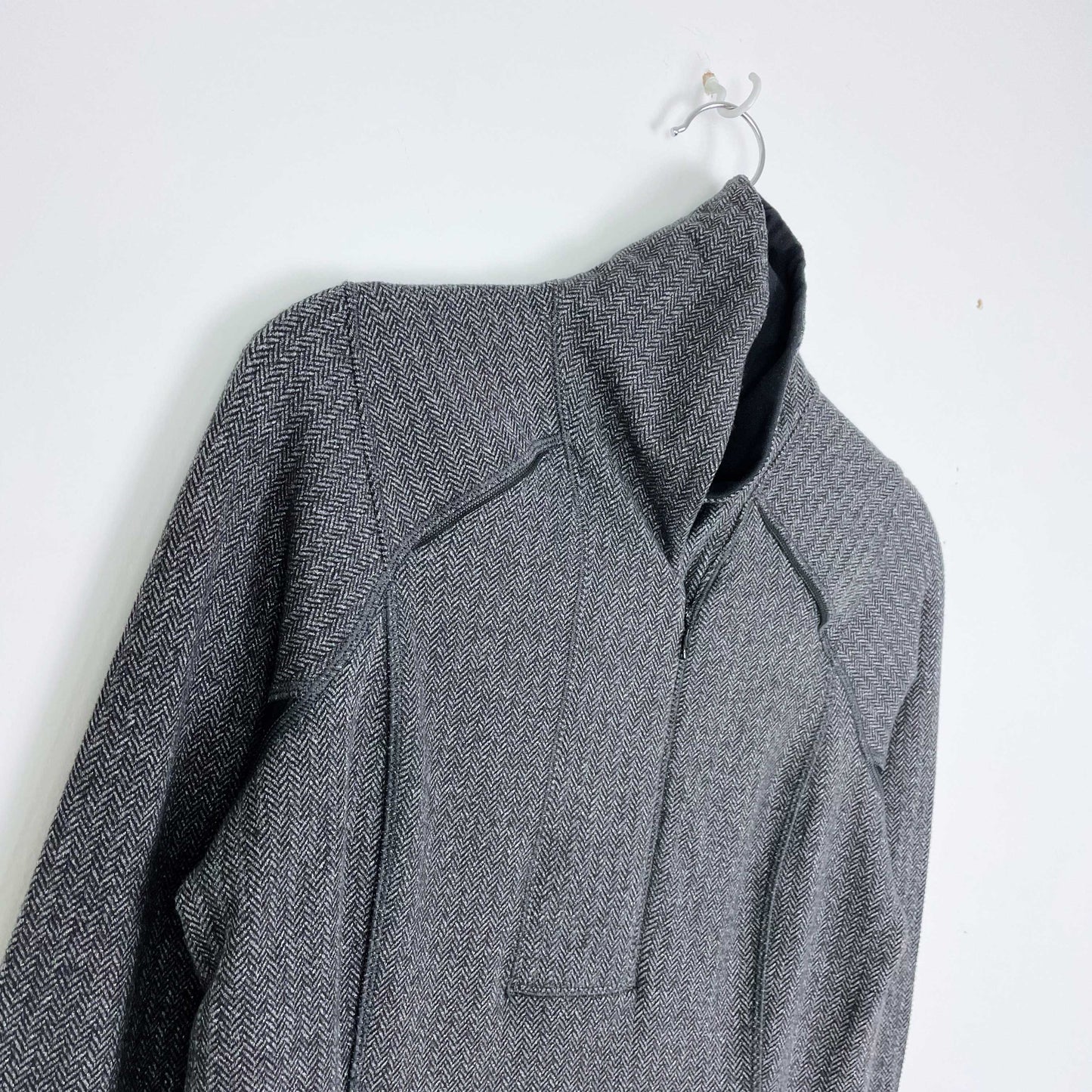 lululemon think fast pullover nulu herringbone - size 8