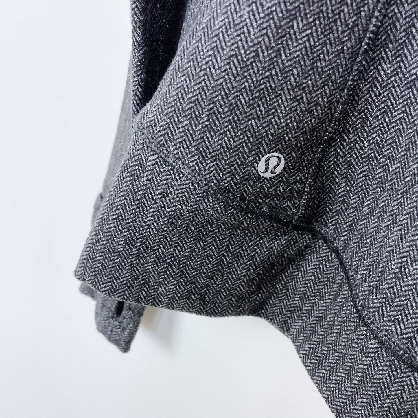 lululemon think fast pullover nulu herringbone - size 8