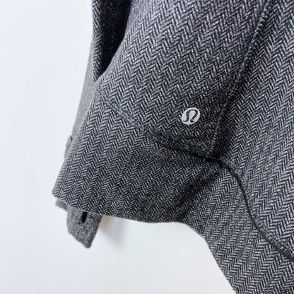lululemon think fast pullover nulu herringbone - size 8
