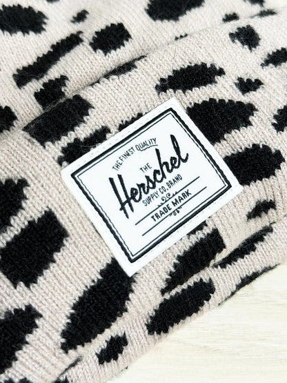 herschel animal print knit toque - good market thrift store