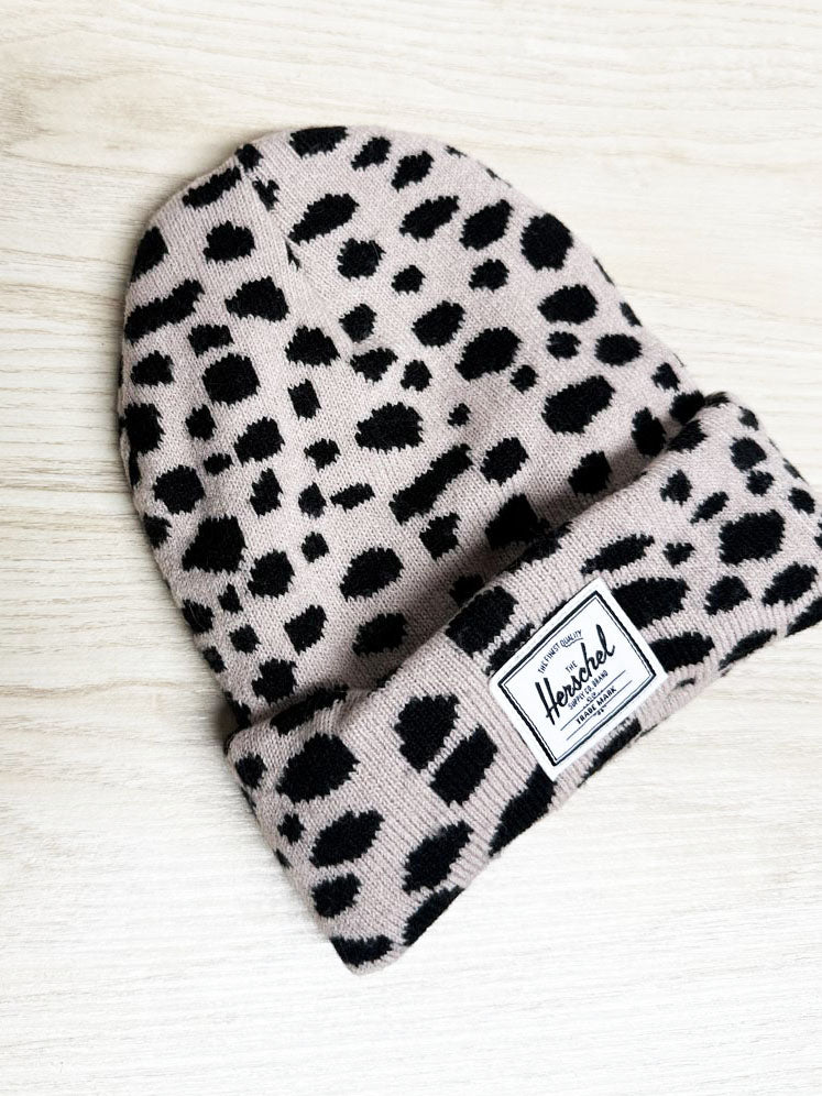 herschel animal print knit toque - good market thrift store