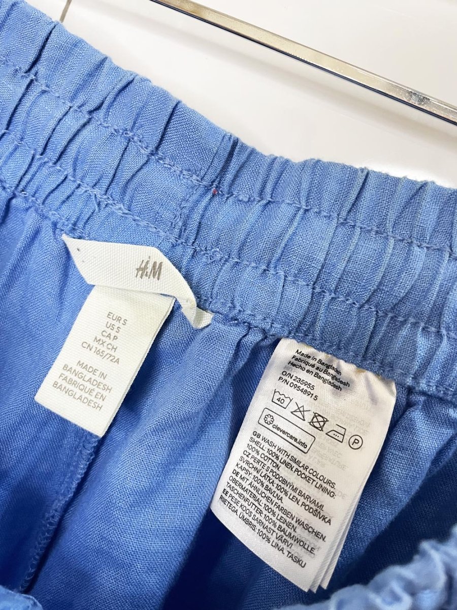 h&m 100% linen relaxed drawstring pant - good market thrift store