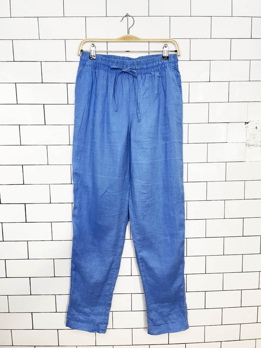 h&m 100% linen relaxed drawstring pant - good market thrift store