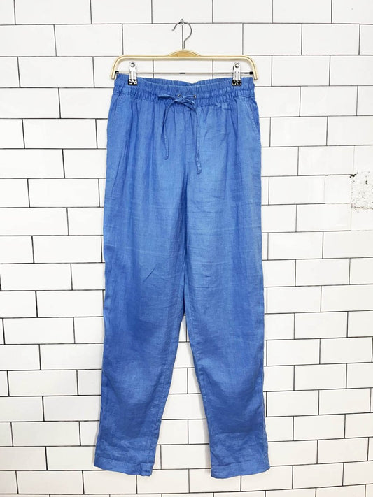 h&m 100% linen relaxed drawstring pant - good market thrift store