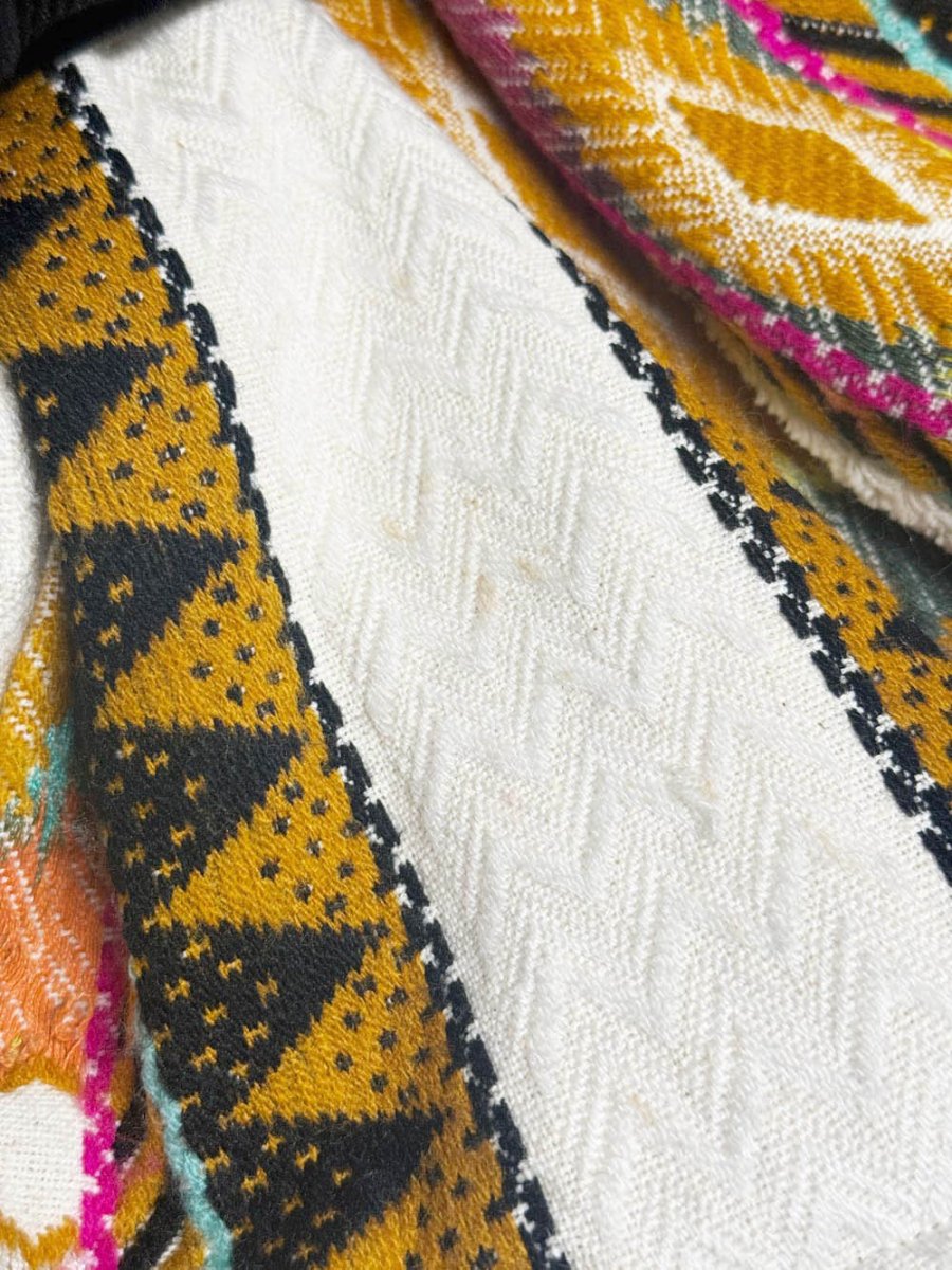 h&m boho embroidered belted wrap jacket - good market thrift store